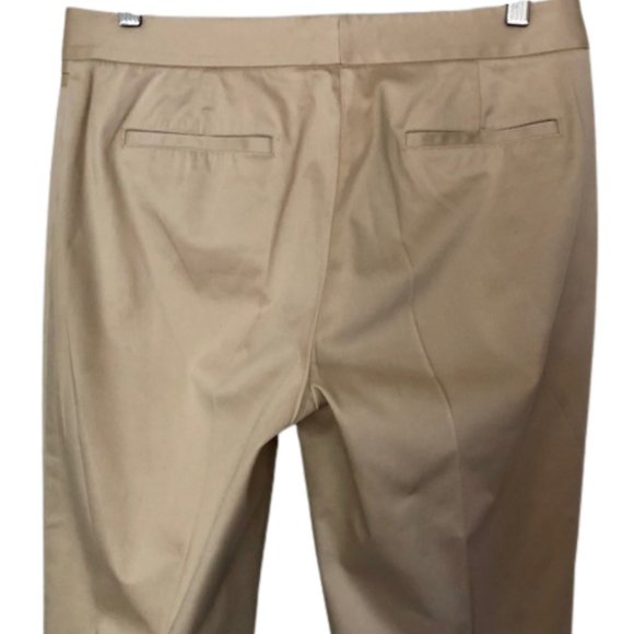 Lafayette 148 New York Manhattan Slim Cropped Pant Honeynut - 8 - Picture 4 of 8